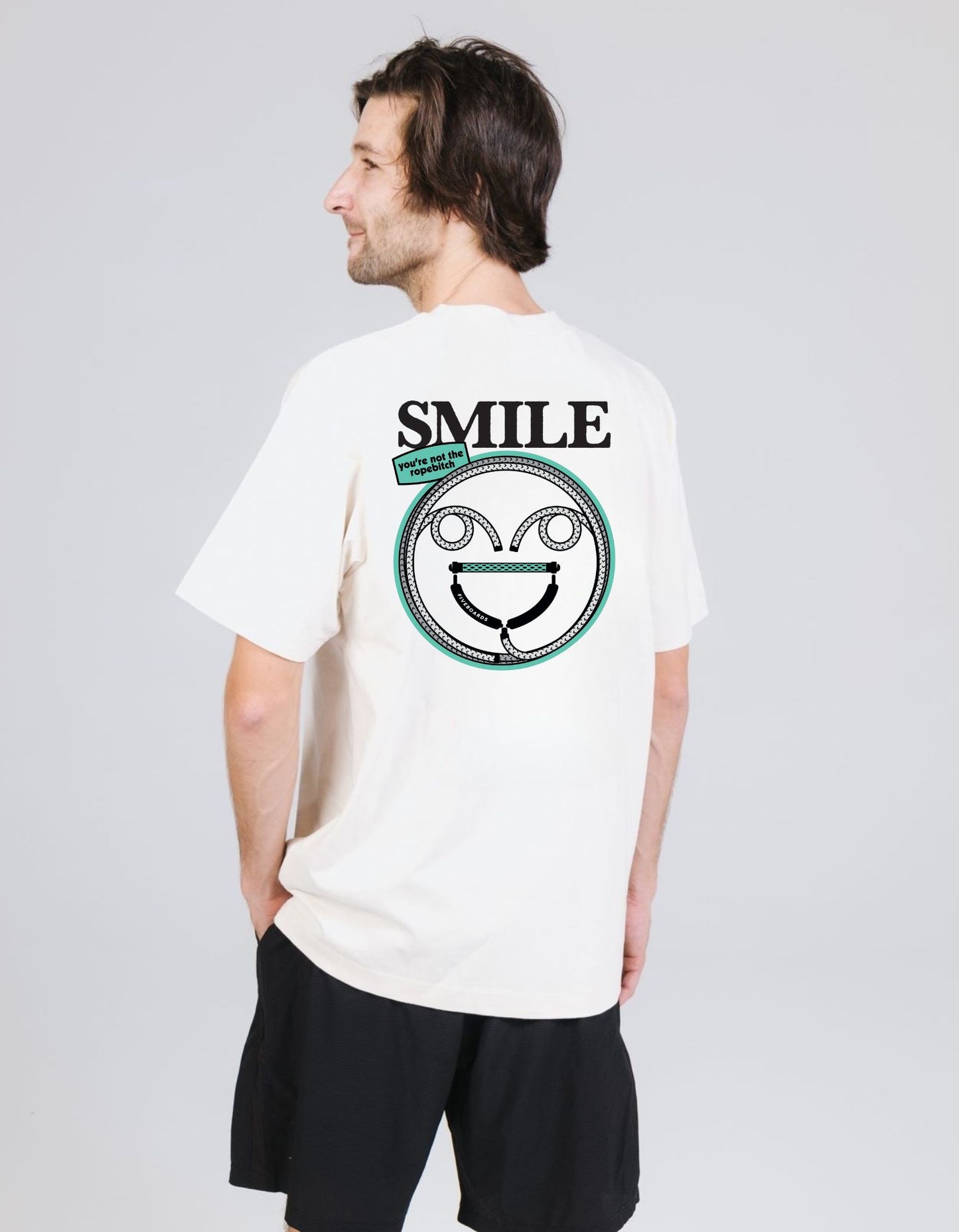 Fiveboards Smile Tee - natural raw