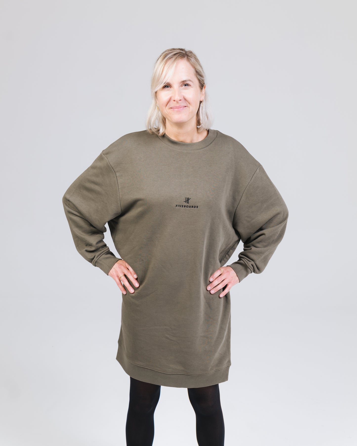 Fiveboards Basic Women Dress - khaki