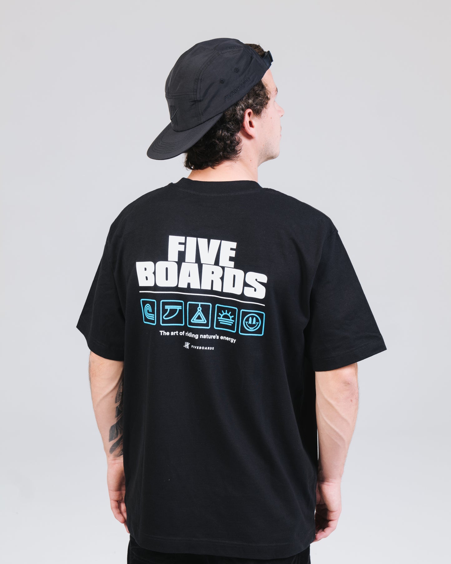 Fiveboards Icons Tee - black