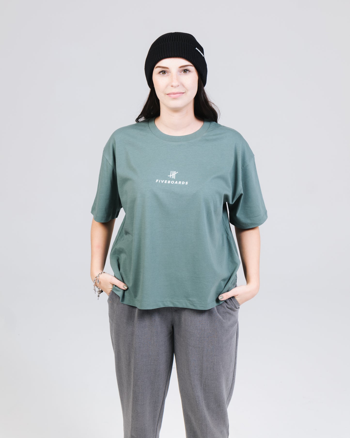 Fiveboards Women Tee Icons - green bay