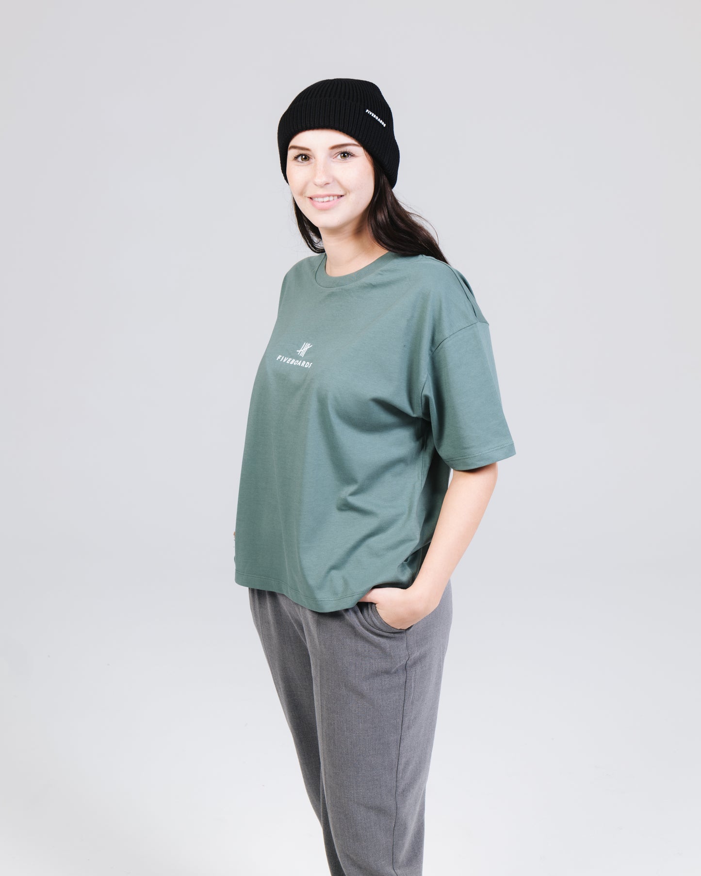 Fiveboards Women Tee Icons - green bay