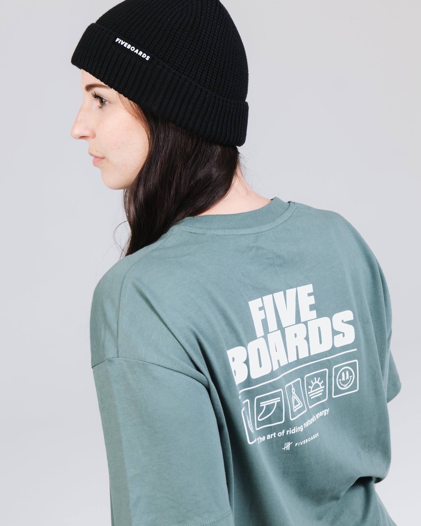 Fiveboards Women Tee Icons - green bay