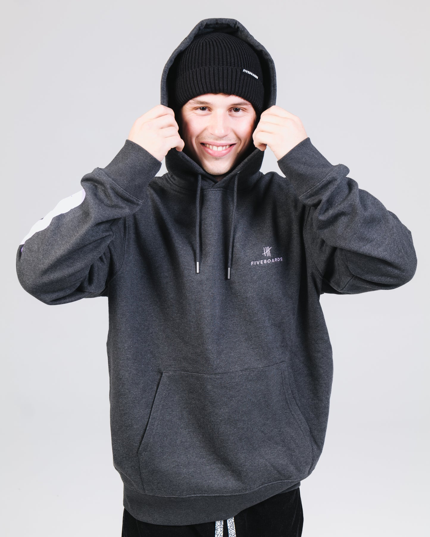 Fiveboards Chicken Salad Hoodie - dark heather