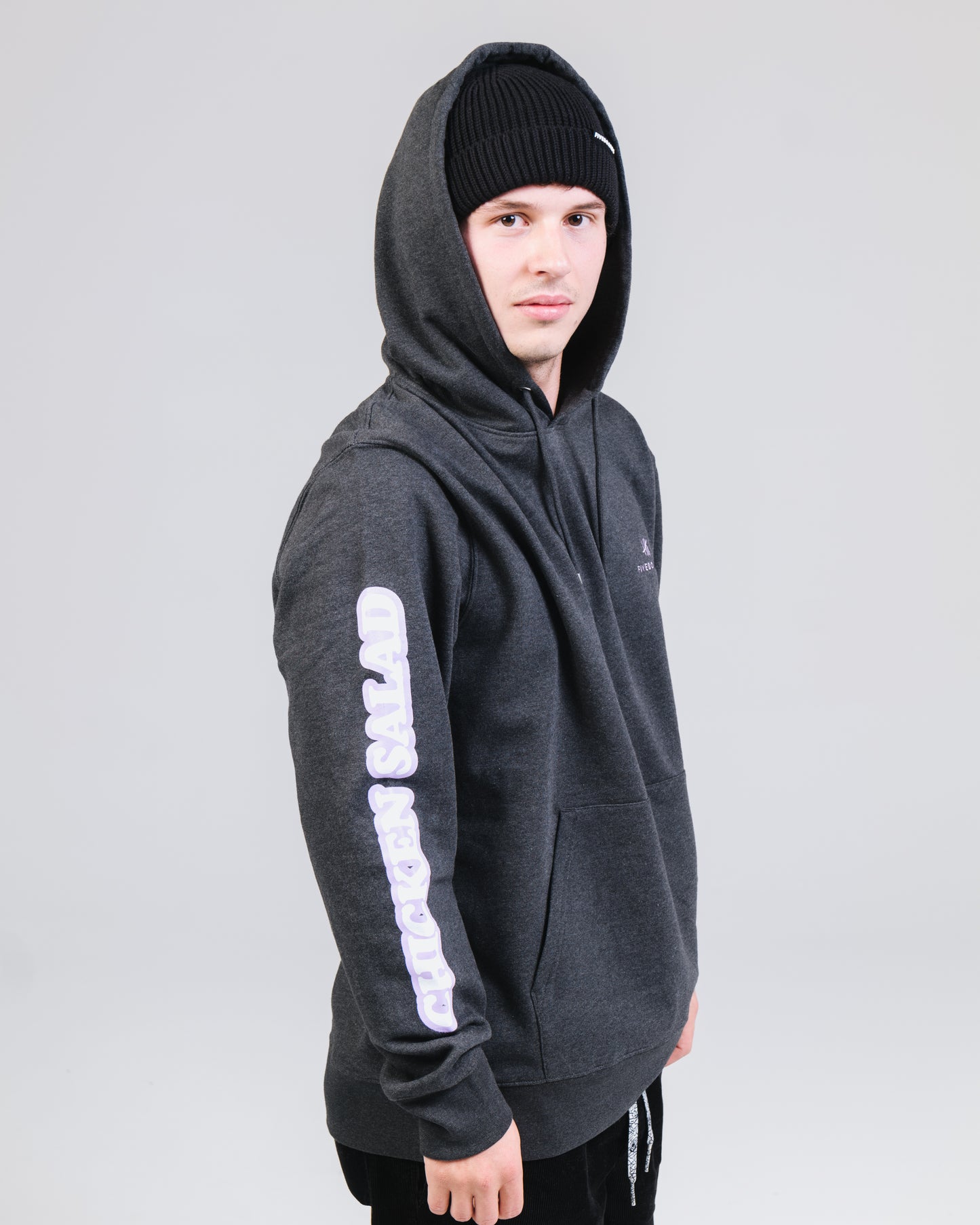Fiveboards Chicken Salad Hoodie - dark heather