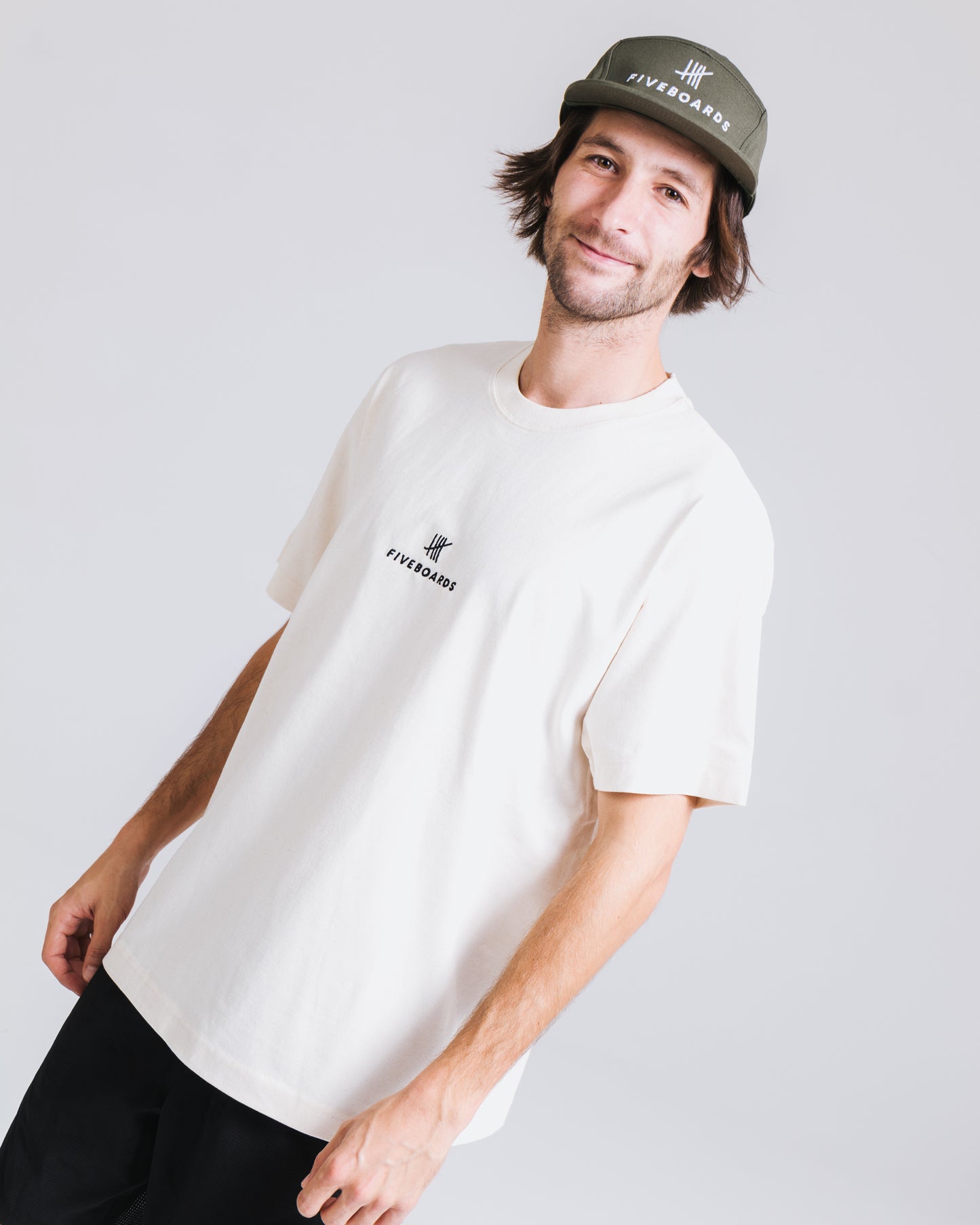 Fiveboards Basic Tee - natural raw
