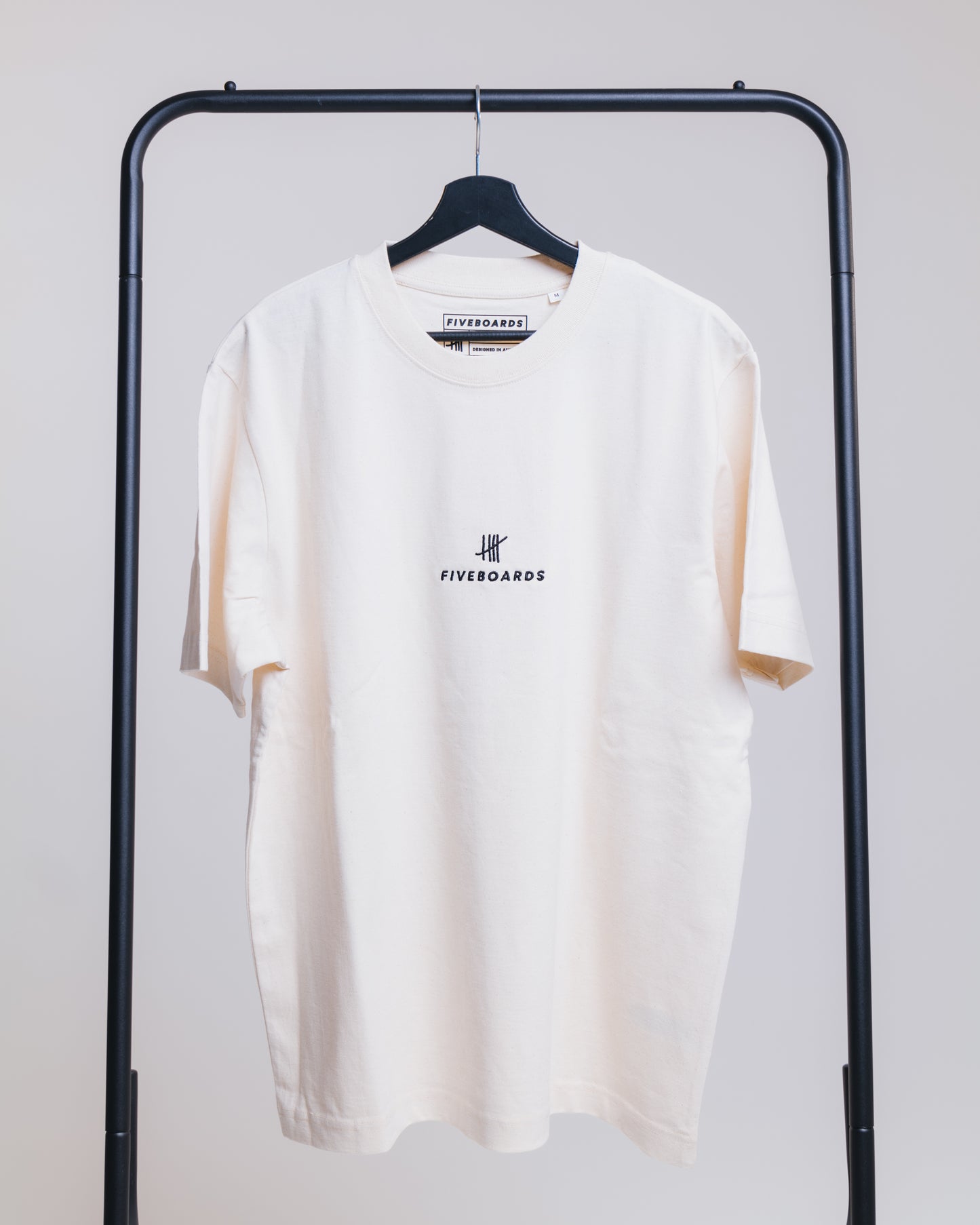 Fiveboards Basic Tee - natural raw