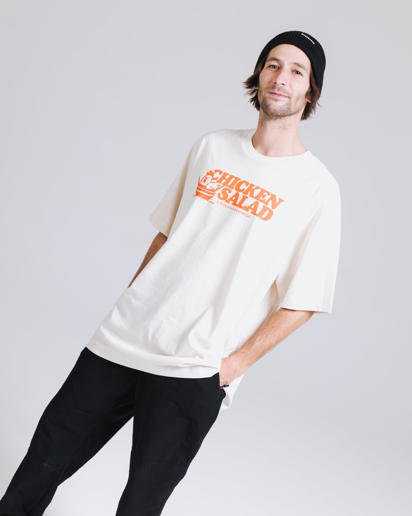 Fiveboards Chicken Salad Tee - natural raw