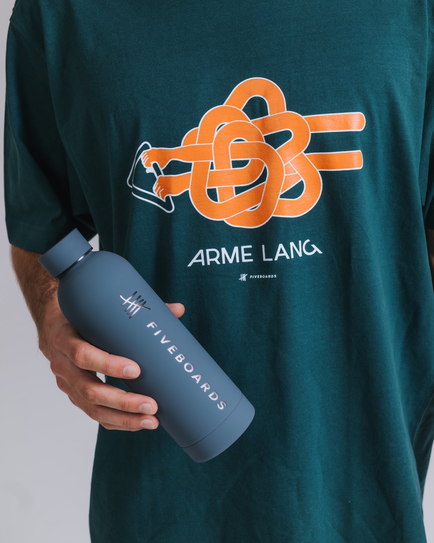 Fiveboards Recycled Steel Bottle 500ml