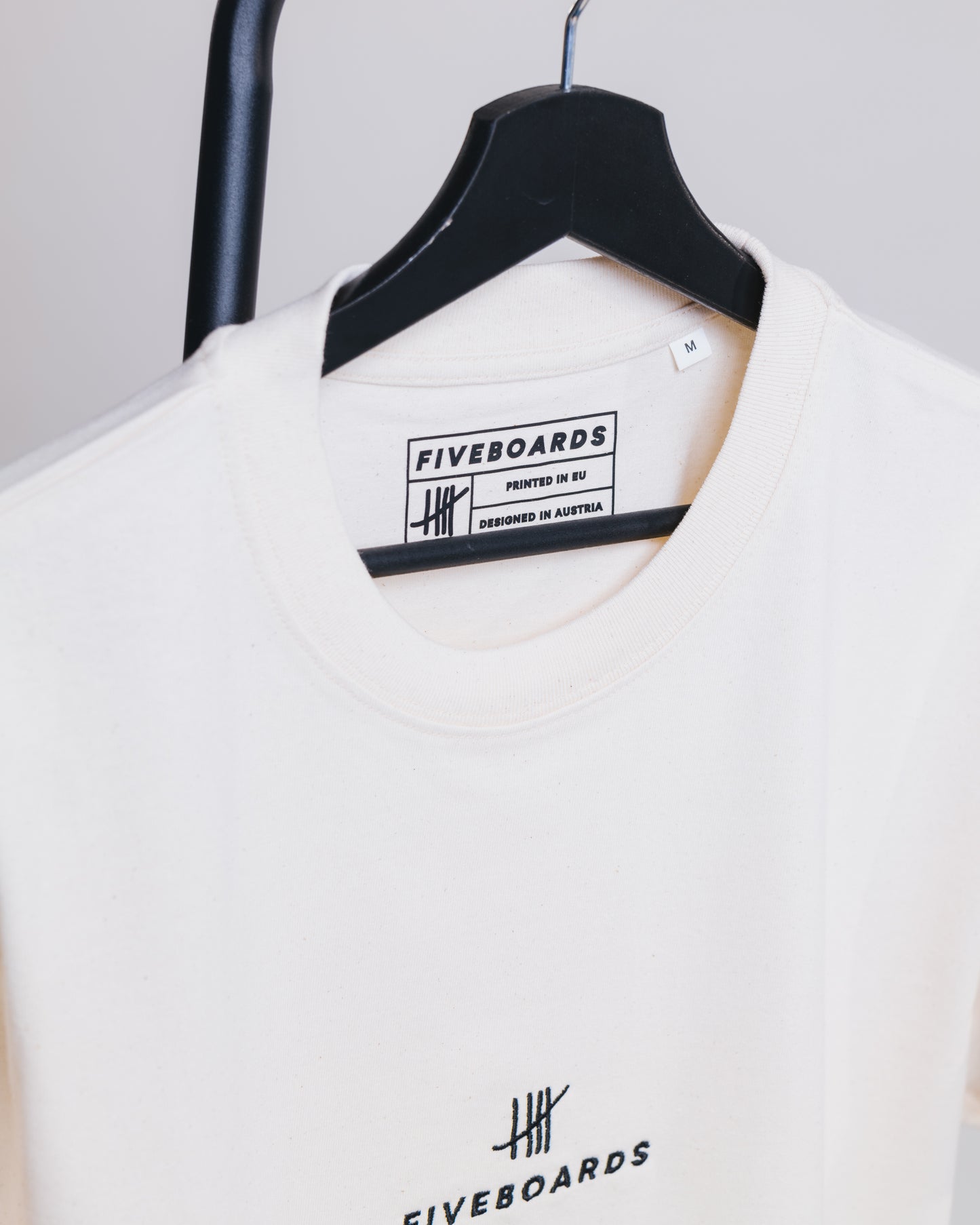Fiveboards Basic Tee - natural raw