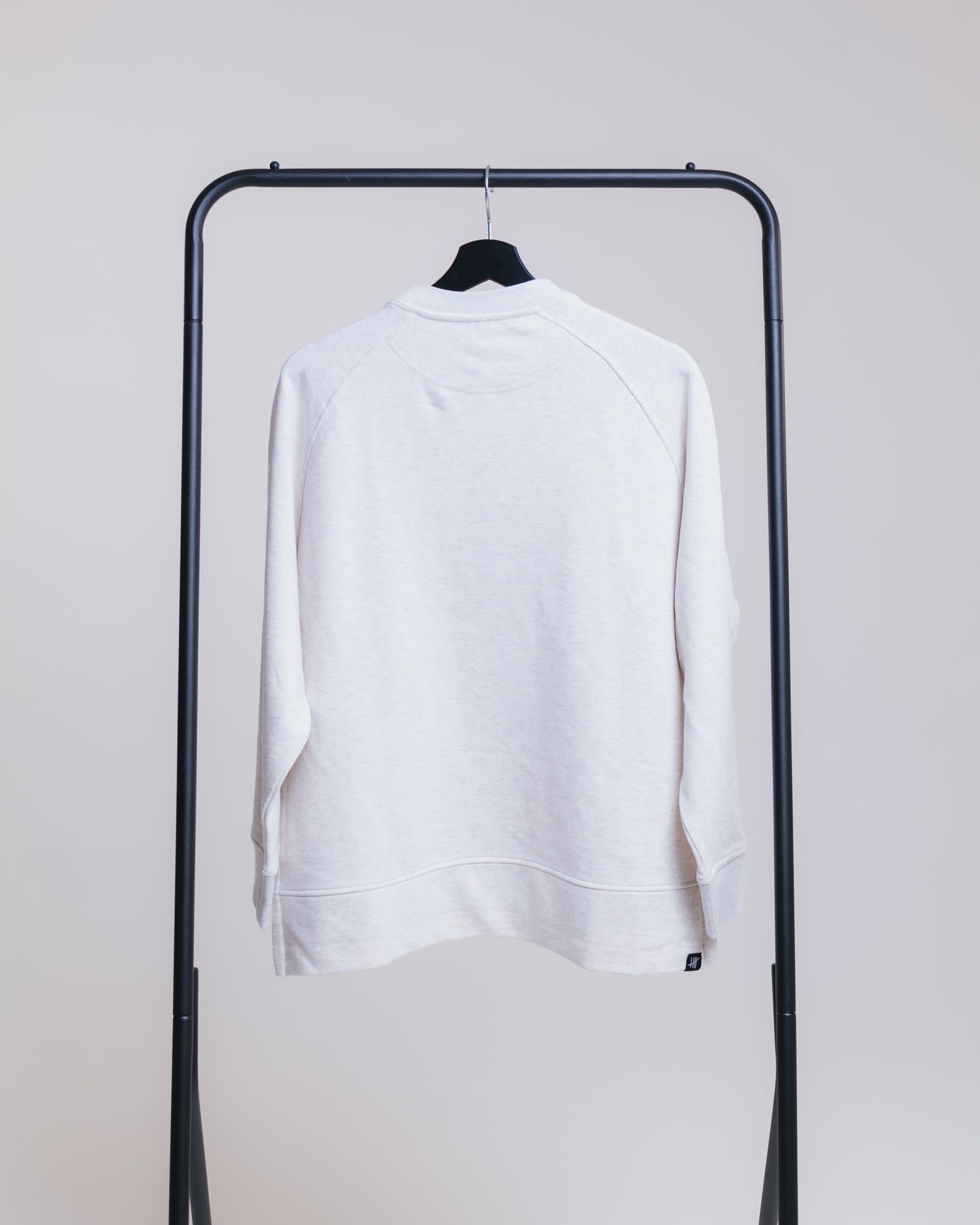 Fiveboards Women Crewneck Basic Embroidery - light heather