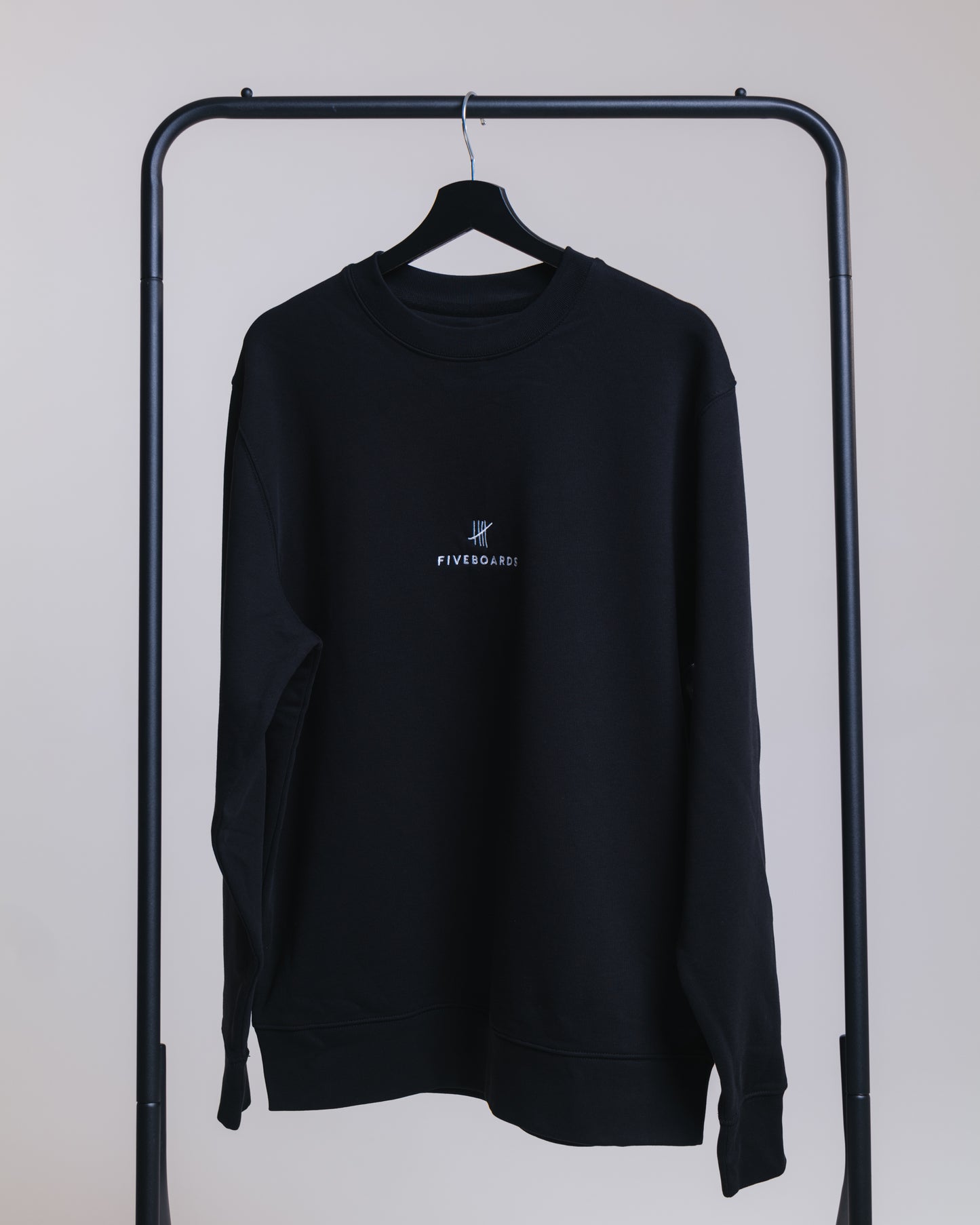 Fiveboards Crewneck Basic - black