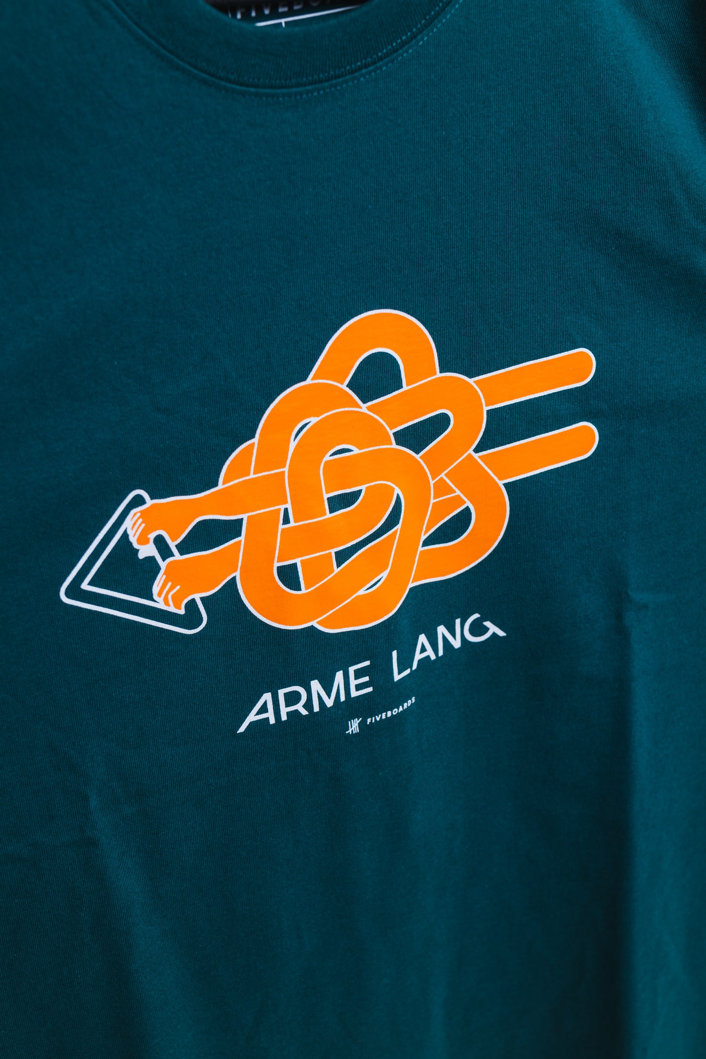 Men Shirt Comic Arme lang - glazed green