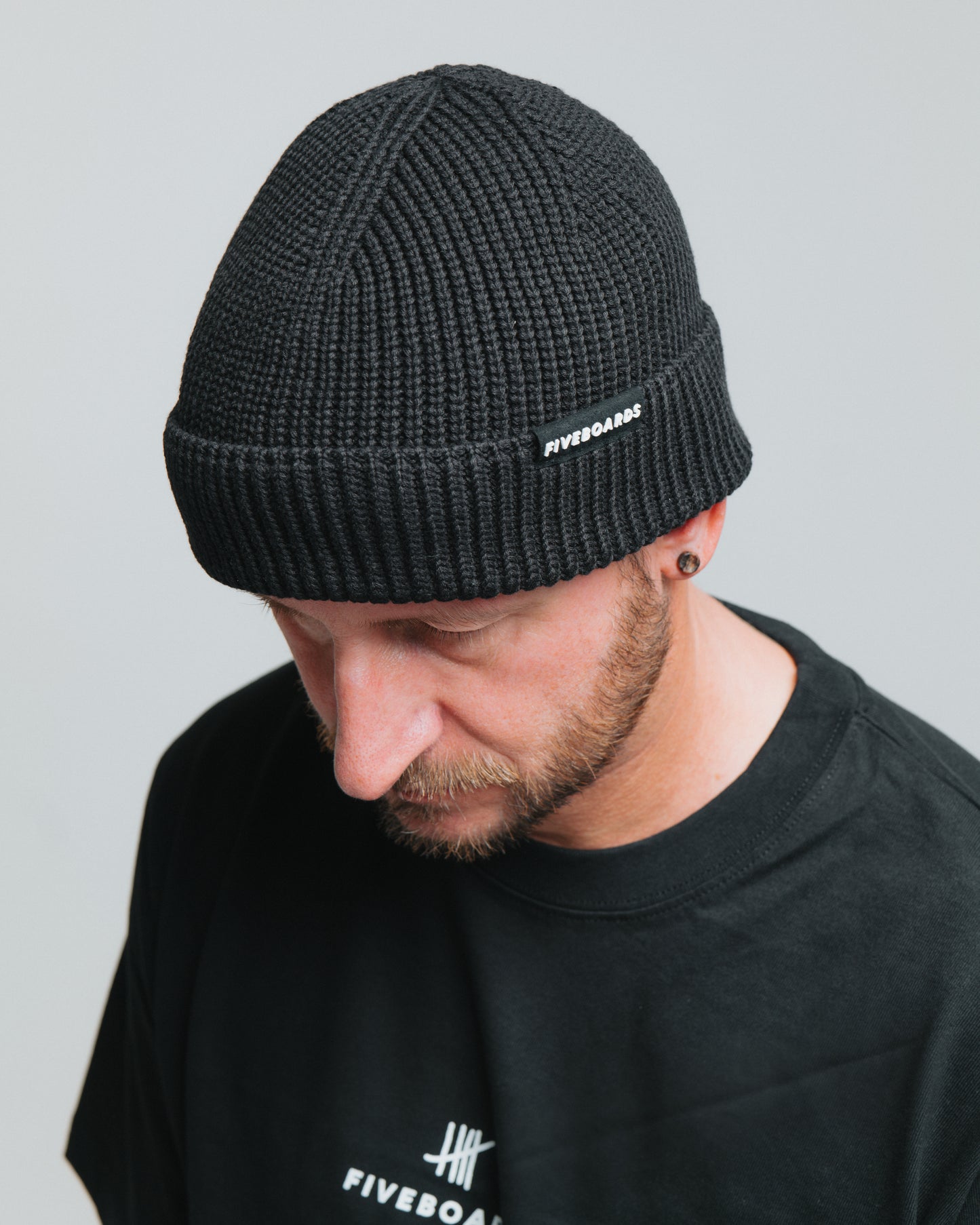 Fiveboards 3D Letters Beanie - black