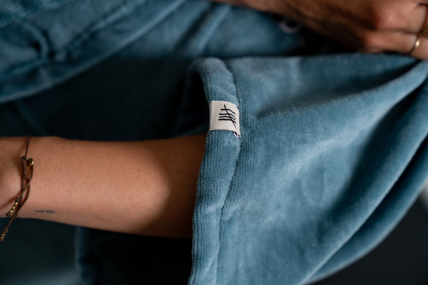 Fiveboards Towel Poncho - blue