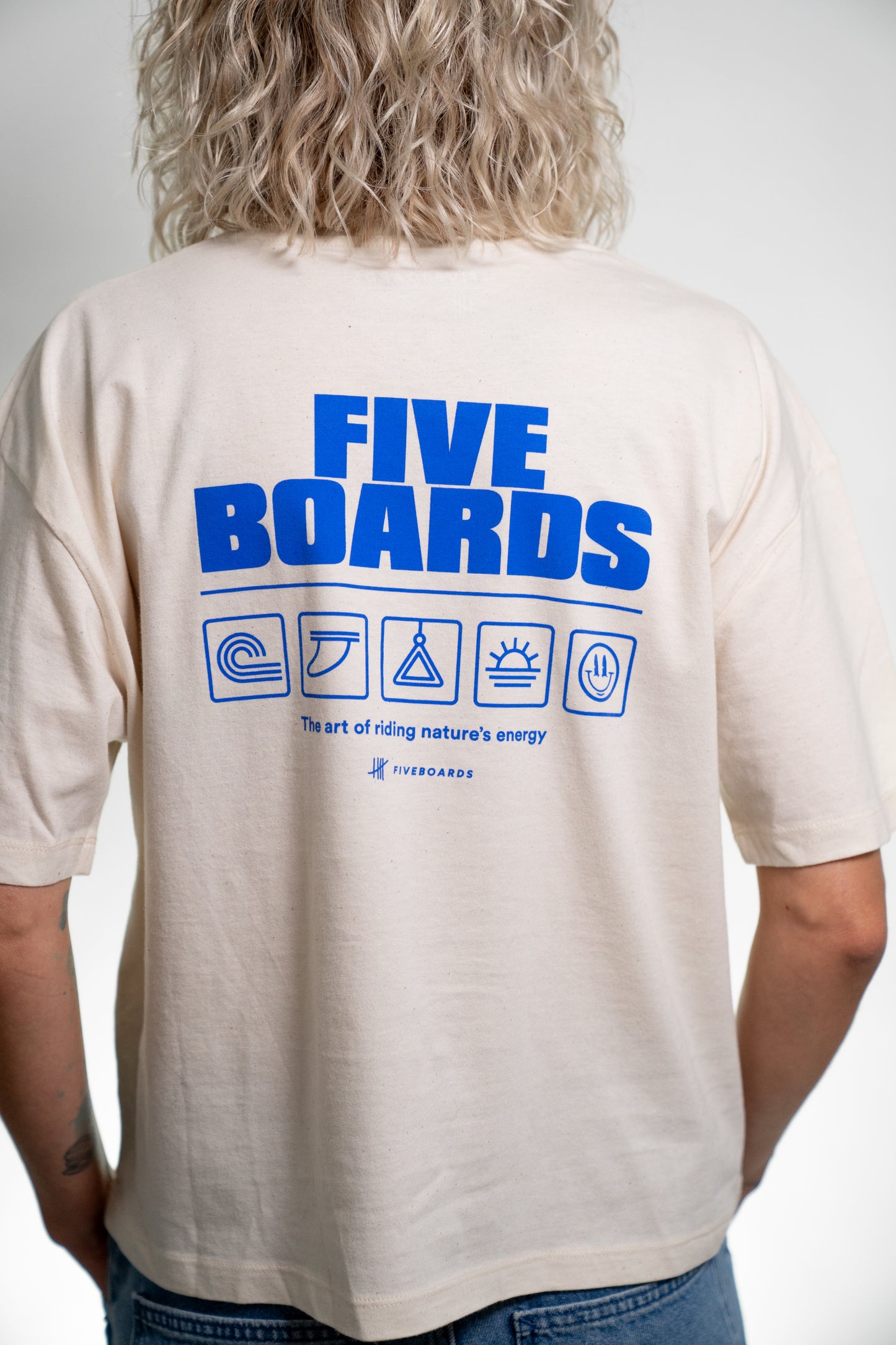 Fiveboards Women Tee Icons - natural raw