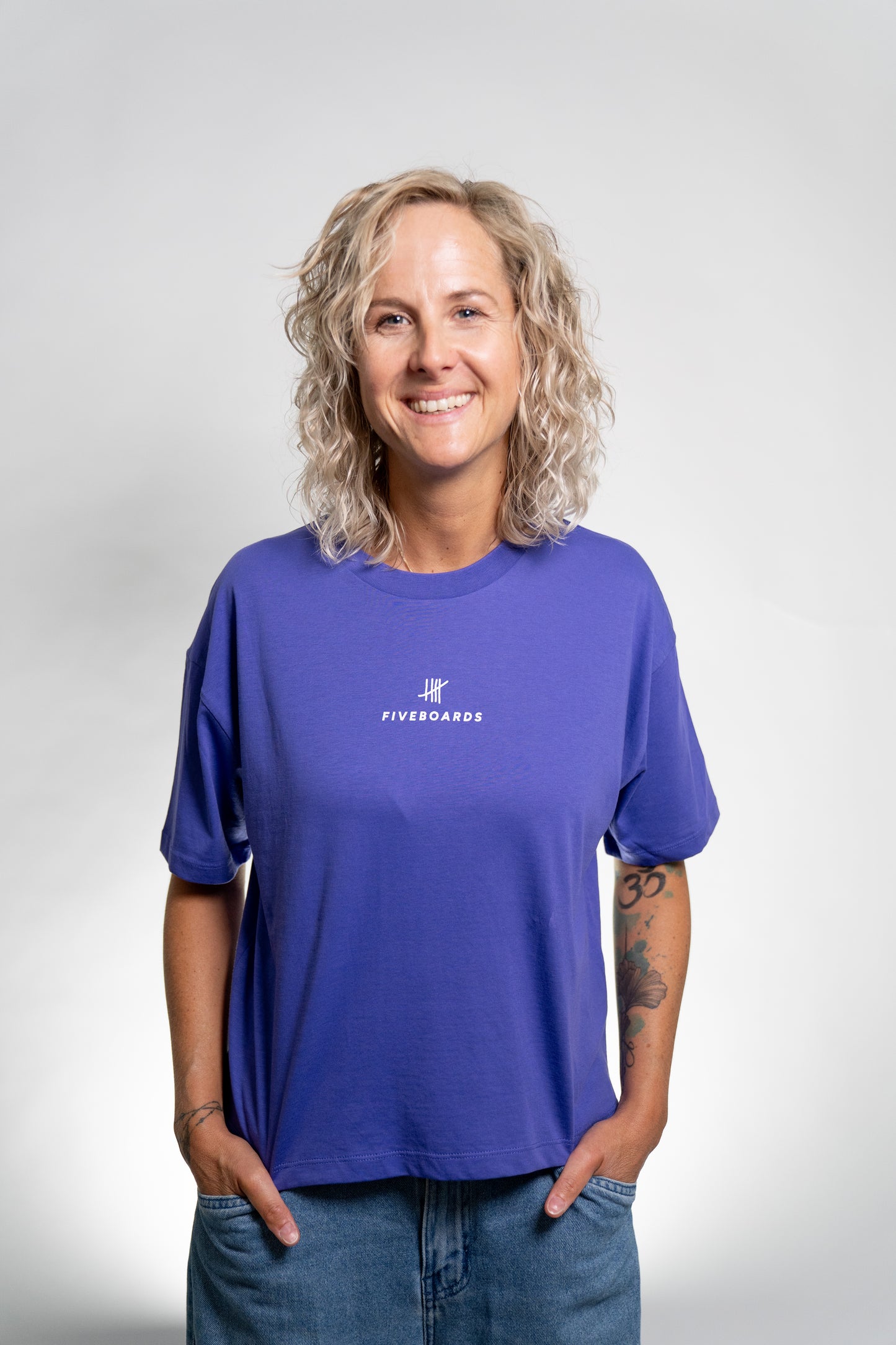 Fiveboards Women Tee Icons - purple