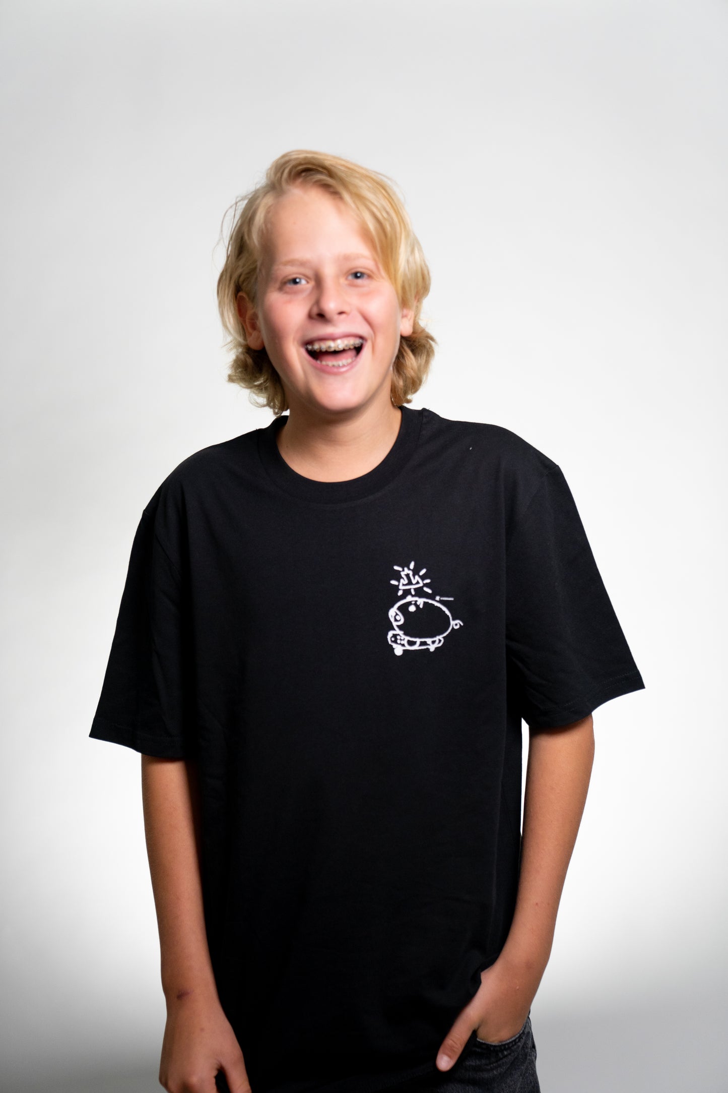 Fiveboards Pig Tee - black