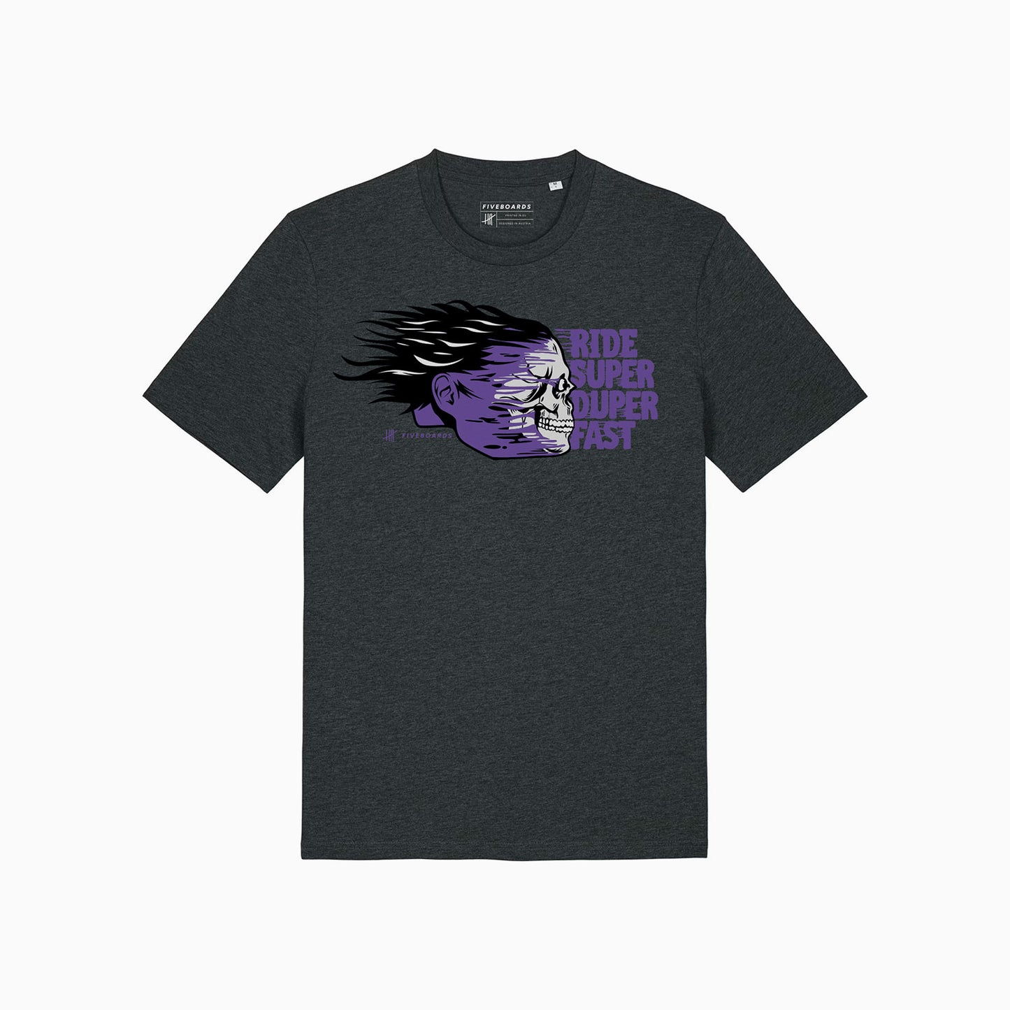 Fiveboards Super Fast Tee - dark heather grey