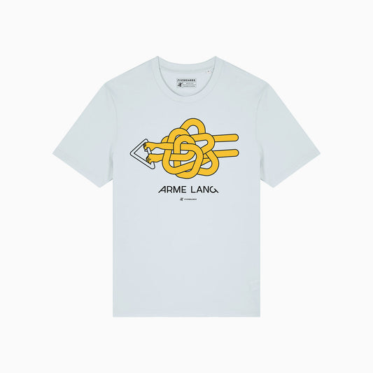 Men Shirt Comic Arme lang - light blue/ yellow