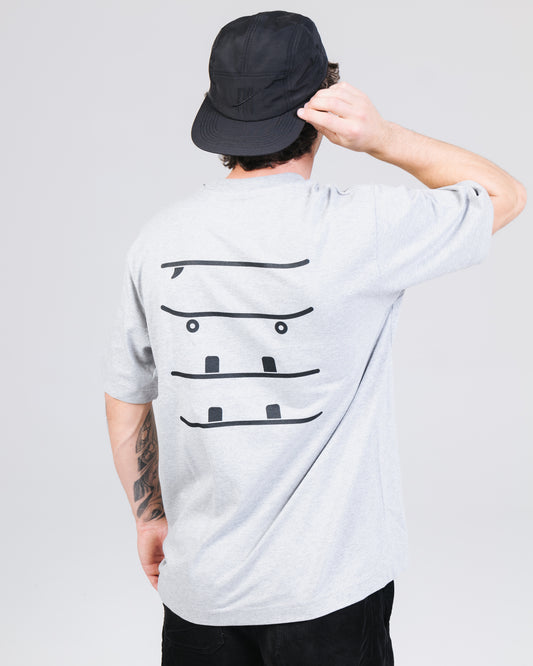 Men Shirt 4 Boards - heather green