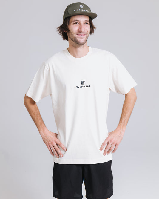 Fiveboards Basic Tee - natural raw