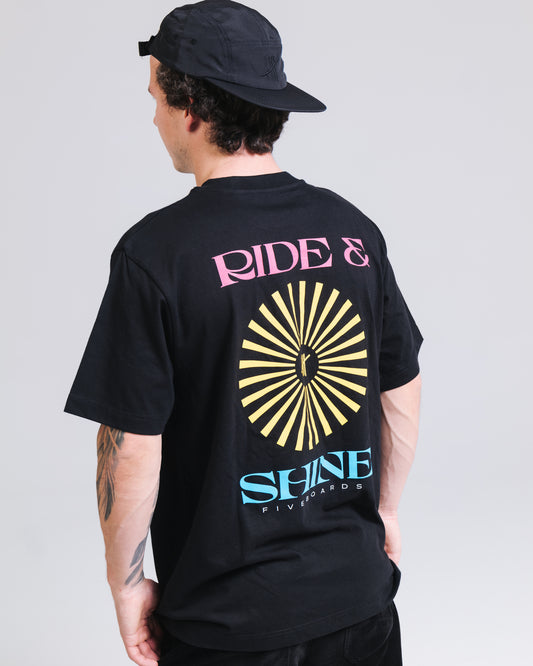 Fiveboards Ride & Shine Tee - black