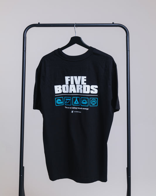 Fiveboards Icons Tee - black