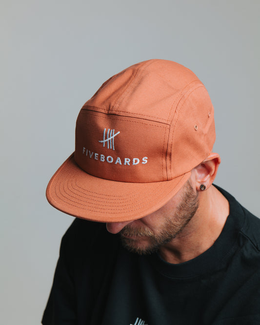 Fiveboards Basic 5 Panel Cap - terracotta
