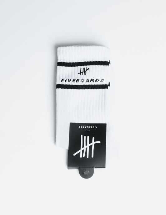 Fiveboards Retro Socks - white
