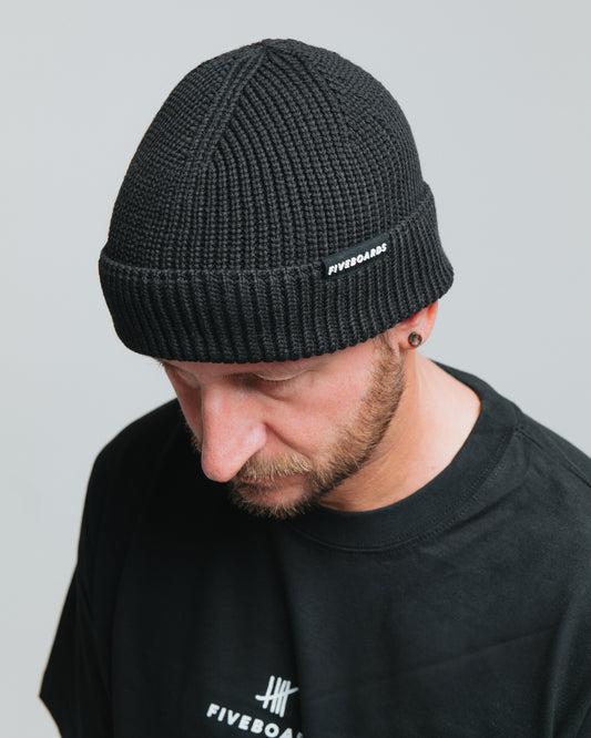 Fiveboards 3D Letters Beanie -  black
