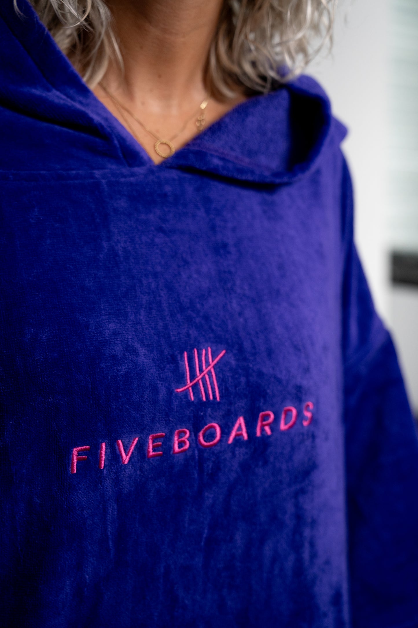 Fiveboards Towel Poncho - purple
