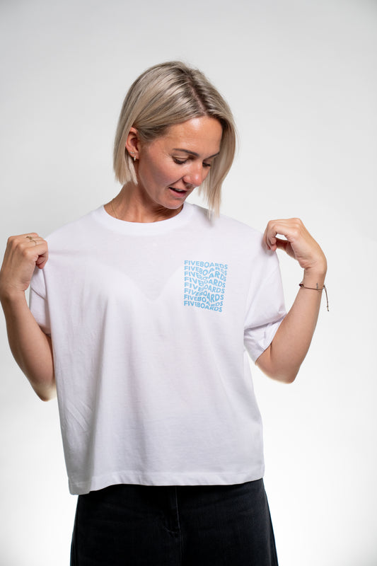 Fiveboards Woman Aquarium Tee - white