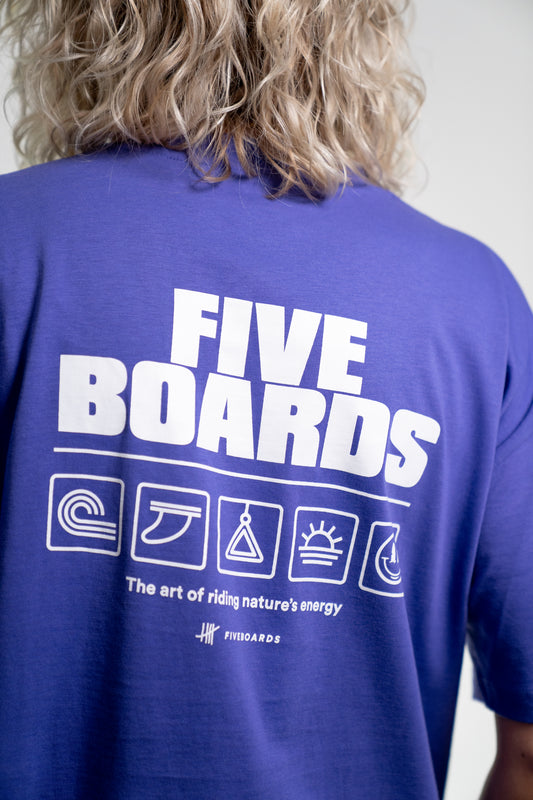 Fiveboards Women Tee Icons - purple