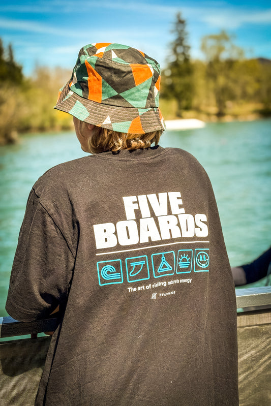 Fiveboards Icons Tee - black