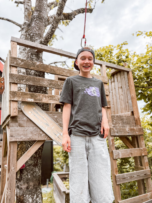 Fiveboards Super Fast Tee - dark heather grey