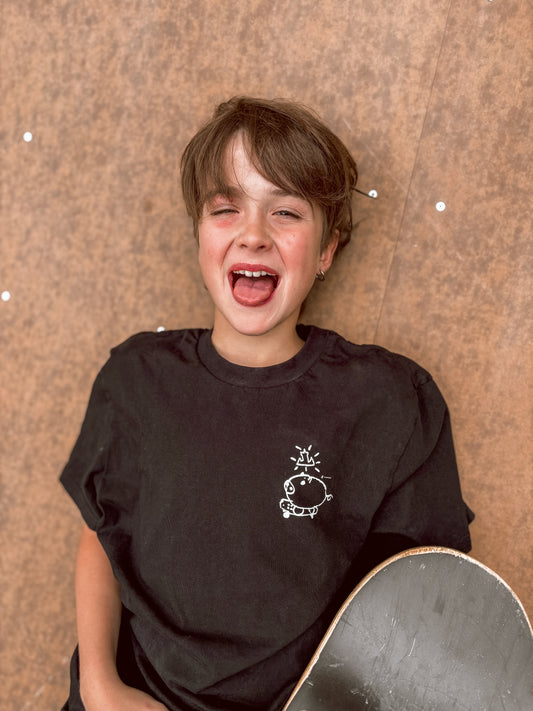 Fiveboards Pig Tee - black