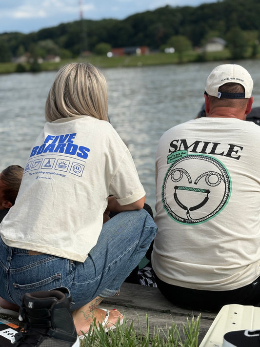Fiveboards Smile Tee - natural raw