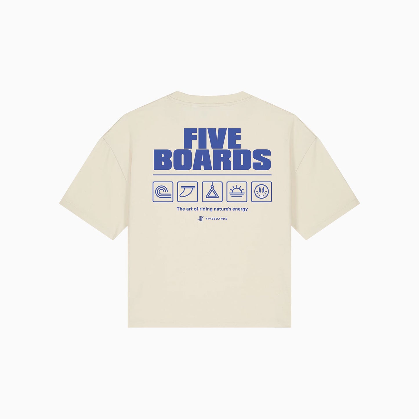 Fiveboards Women Tee Icons - natural raw