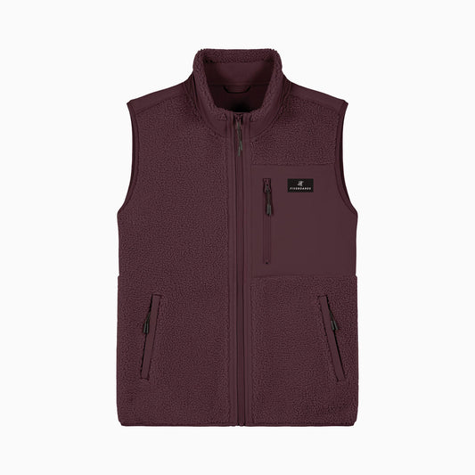 Fiveboards Sherpa Vest - berry